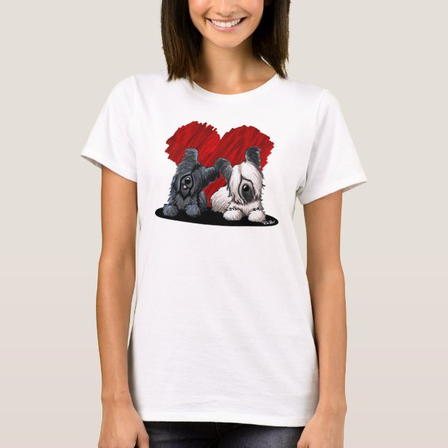 Camiseta Dúo KiniArt Skye Terrier (Anverso)