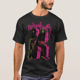 Camiseta Dúo New York Dolls Diseño Retro Glam Punk Neón