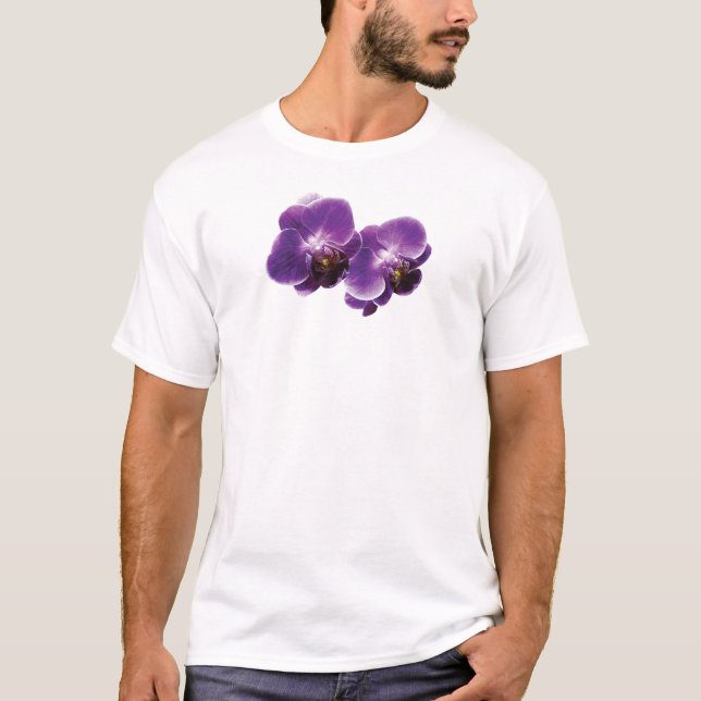 Camiseta Dúo Orquídea Púrpura (Anverso)