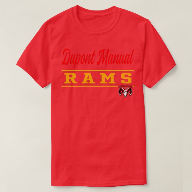Camiseta Dupont Manual High School Rams Pullover (Diseño del anverso)