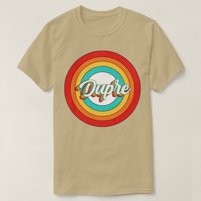 Camiseta Dupre Name Shirt Vintage Dupre Circle (Diseño del anverso)