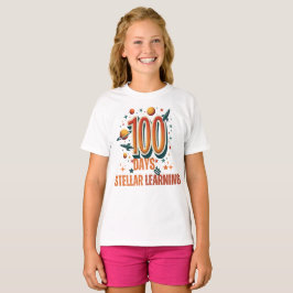 Camiseta Dura a 100 días de aprendizaje estelar | Espacio