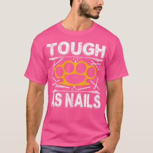 Camiseta Dura Como Nails Workou Mma Formación Bodybuilding 
