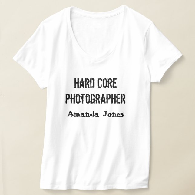 Camiseta dura con tu mensaje personalizado (Distribución )