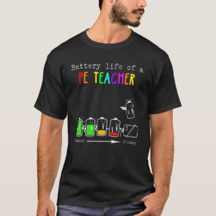 Camiseta Duración De La Batería De Educación Física De Un P