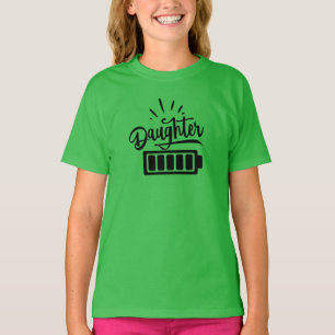Camiseta Duración de la batería de hija