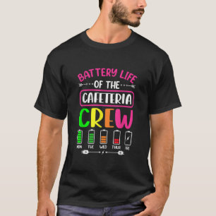 Camiseta Duración de la batería de la cafetería Crew Cafete