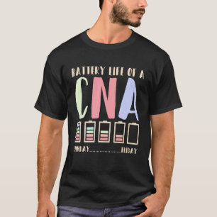 Camiseta Duración de la batería de la vida de una enfermera