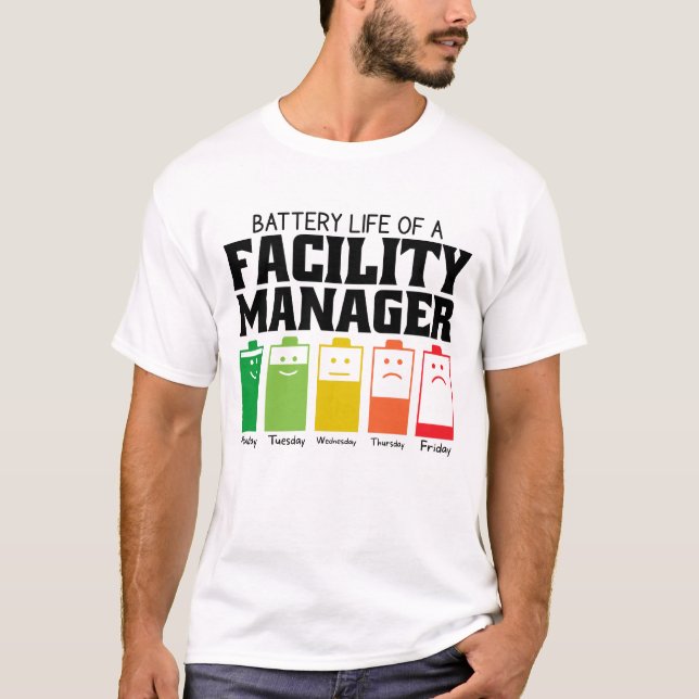 Camiseta Duración De La Batería De Un Administrador De Inst (Anverso)