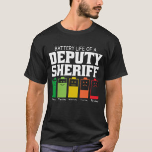 Camiseta Duración De La Batería De Un Alguacil Adjunto