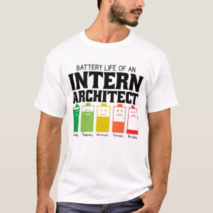 Camiseta Duración De La Batería De Un Arquitecto Interno