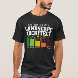 Camiseta Duración De La Batería De Un Arquitecto Paisajista