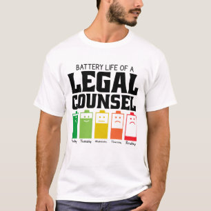 Camiseta Duración De La Batería De Un Asesor Jurídico