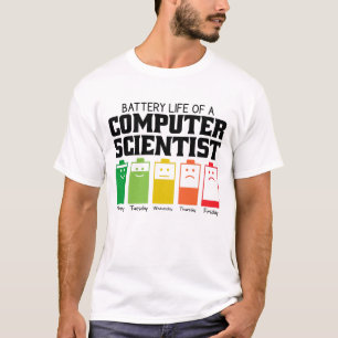 Camiseta Duración De La Batería De Un Científico Informátic