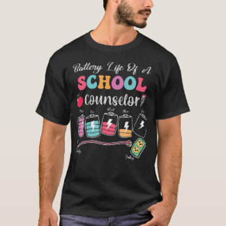 Camiseta Duración De La Batería De Un Consejero Escolar De 