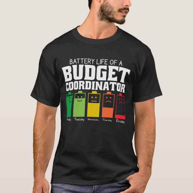 Camiseta Duración De La Batería De Un Coordinador De Presup (Anverso)