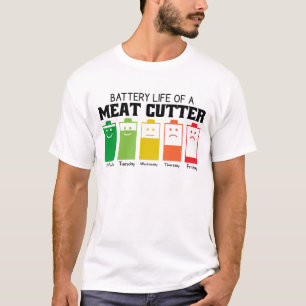 Camiseta Duración De La Batería De Un Cortador De Carne