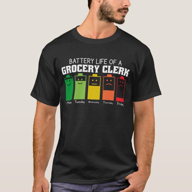 Camiseta Duración de la batería de un dependiente de ultram (Anverso)