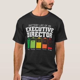 Camiseta Duración De La Batería De Un Director Ejecutivo