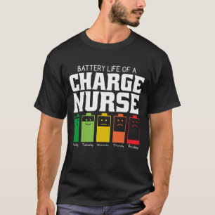Camiseta Duración De La Batería De Un Enfermero Cargador