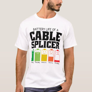 Camiseta Duración De La Batería De Un Esplicador De Cable