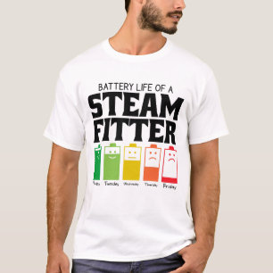 Camiseta Duración De La Batería De Un Fitter De Vapor