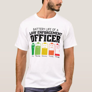 Camiseta Duración De La Batería De Un Funcionario Encargado