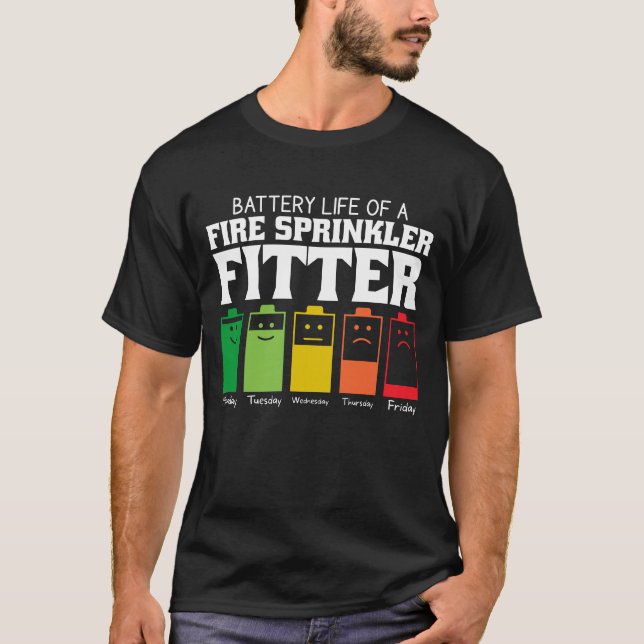Camiseta Duración De La Batería De Un Gestor De Fuego (Anverso)