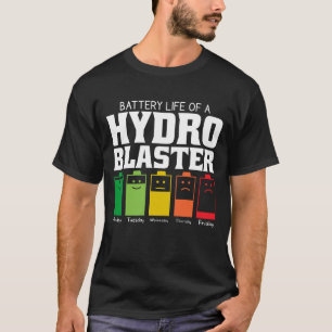 Camiseta Duración de la batería de un Hydro Blaster