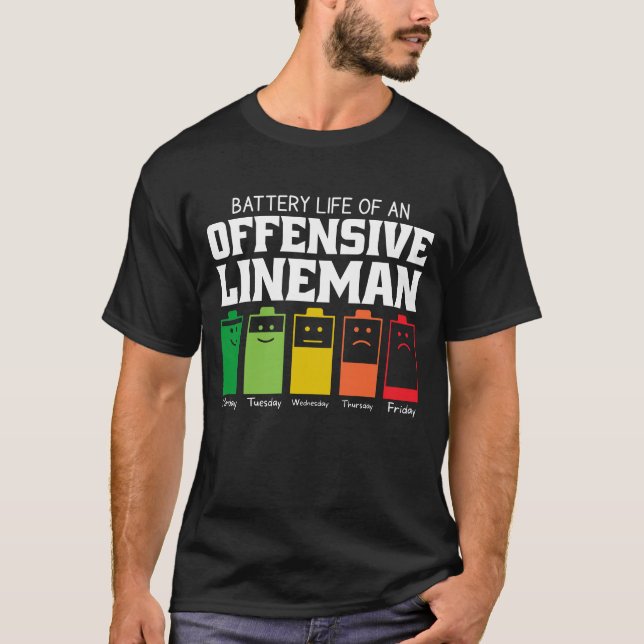 Camiseta Duración De La Batería De Un Líder Ofensivo (Anverso)