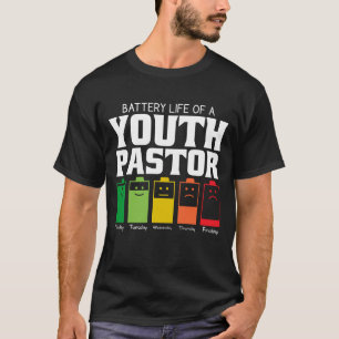 Camiseta Duración De La Batería De Un Pastor Juvenil