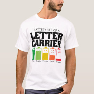 Camiseta Duración De La Batería De Un Portador De Carta