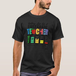 Camiseta Duración De La Batería De Un Primer Profesor De Pr