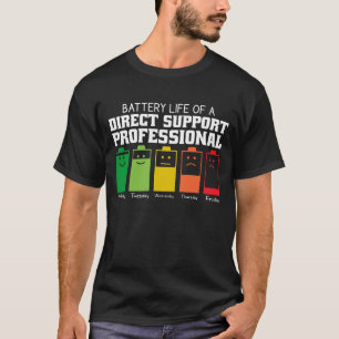 Camiseta Duración De La Batería De Un Profesional De Apoyo 