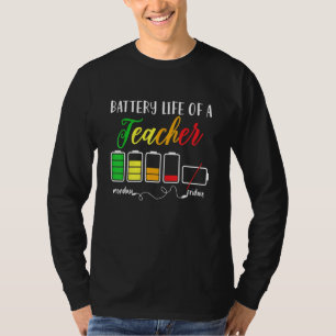 Camiseta Duración De La Batería De Un Profesor 1