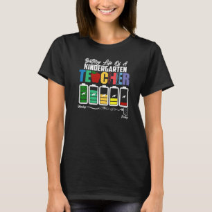 Camiseta Duración De La Batería De Un Profesor De Jardines