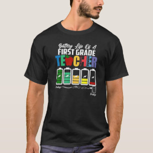Camiseta Duración De La Batería De Un Profesor De Primer Gr