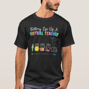 Camiseta Duración De La Batería De Un Profesor Virtual