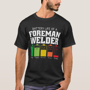 Camiseta Duración De La Batería De Un Soldador De Foreman