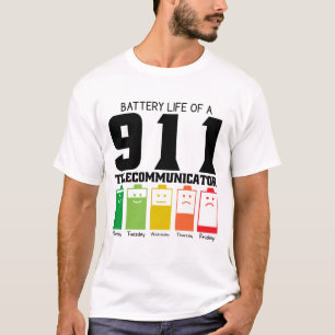 Camiseta Duración De La Batería De Un Telecomunicaciones De