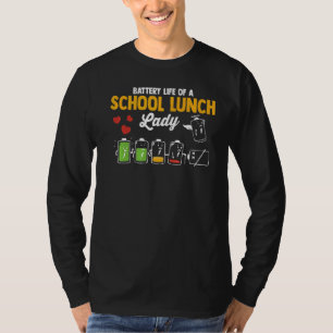 Camiseta Duración De La Batería De Un Trabajo Escolar De Lu