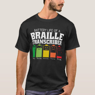 Camiseta Duración De La Batería De Un Transcritor Braille