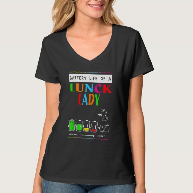 Camiseta Duración De La Batería De Una Lechadora De Lunes A (Anverso)