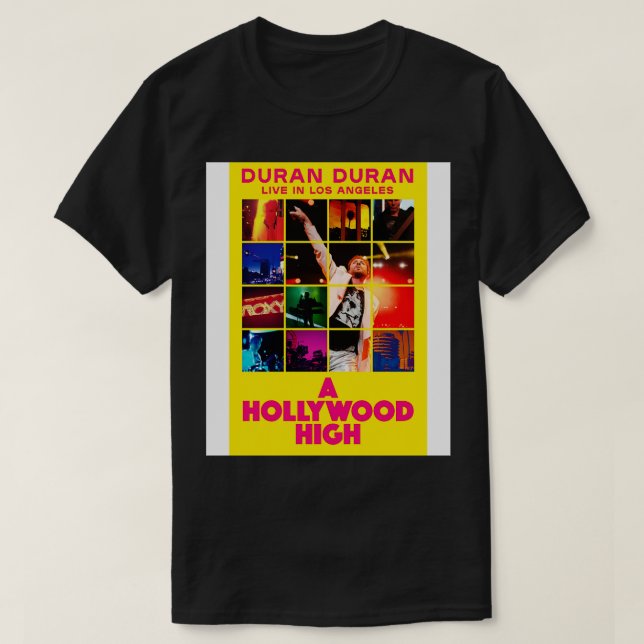 CAMISETA DURAN DURAN A HOLLYWOOD HIGH (Diseño del anverso)
