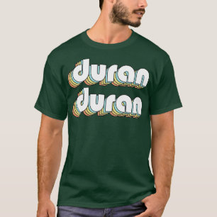Camiseta Duran Duran Retro Typografía Estilo Faded