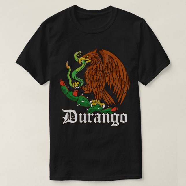 Camiseta Durango México con águila mexicana Durango (Diseño del anverso)