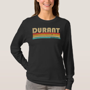 Camiseta Durant Ok Oklahoma City Roots Retro 70s 80s