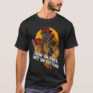 Camiseta Duras discusiones sobre el bombero de gatitos bomb