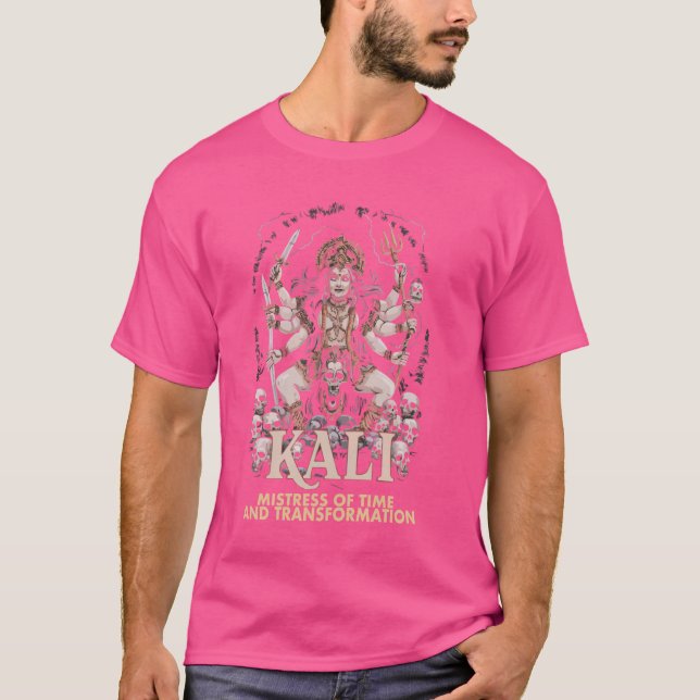 Camiseta Durga, diosa hindú hindú de Navratri Graba (Anverso)