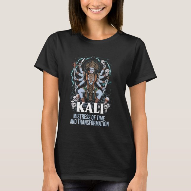 Camiseta Durga, diosa hindú hindú de Navratri Graba (Anverso)